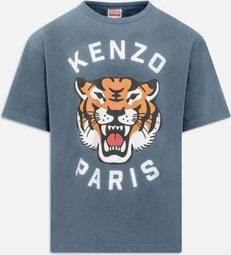Kenzo Mens Mens Blue Kenzo Lucky Tiger Tiger T-Shirt - Size: 36