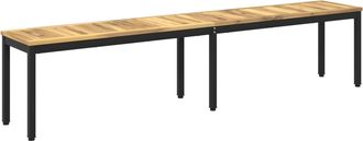 vidaXL Banco De Jard&iacute;n 201 X 35 X 45 Cm Madera De Acacia S&oacute;lida Vidaxl