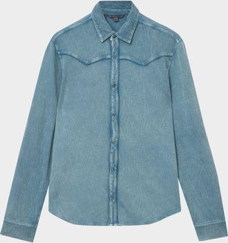 John Varvatos Mens Miner Western Shirt