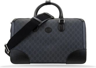 Gucci Leather Shoulder Bag with Gg Logo
