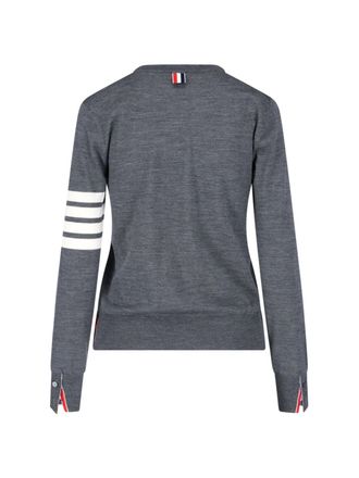 Thom Browne Womens Sweaters Grey Virgin Wool