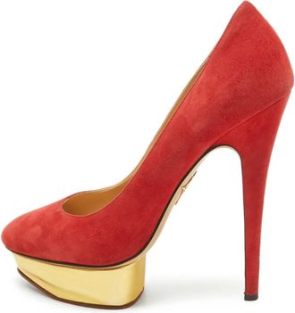 Charlotte Olympia Pumps Dolly con plateau - Rosso