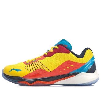 Li-Ning Monkey King Badminton Shoes Yellow Red Blue AYAP013-4