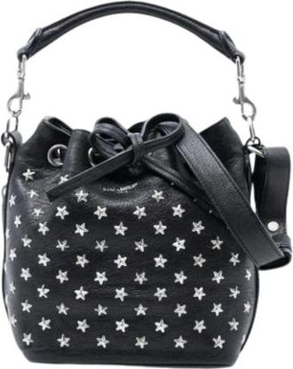Saint Laurent Pre-owned Bucket Bags, female, Black, Size: ONE SIZE Pre-owned Emmanuelle