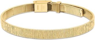 Calvin Klein Womens Textured Linear Bracelet - Metallic - OS