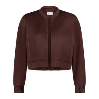Vera Mont Satengjas - Dames - Jassen - Bruin - Maat: 2XL Satijn