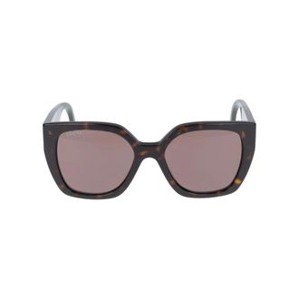 Gucci Gg1300S Zonnebril - Dames - Accessoires - Bruin - Maat: 55 MM