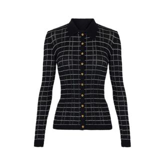 Elisabetta Franchi Dames, Truien, Zwart, Maat: XS Katoen