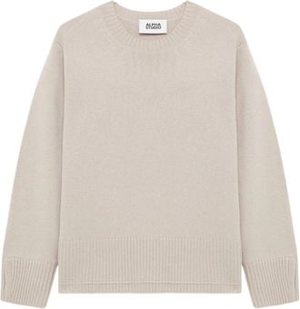 Alpha Studio Maglione girocollo - - Knitwear - Donna - Beige - XL