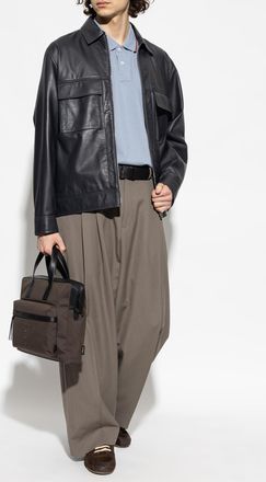 Paul Smith Polo With Logo Patch, Mens, Blue