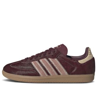 adidas (WMNS) adidas Samba OG Maroon Sand Strata Pony JP5330