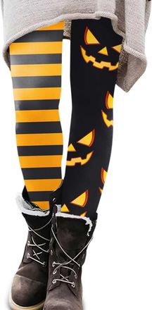 Generic Women Halloween Leggings Stretchy High Waisted Black Legging Women Holidays Casual Comfort Halloween Printed Leggings Yoga Tights for Carnival Costume