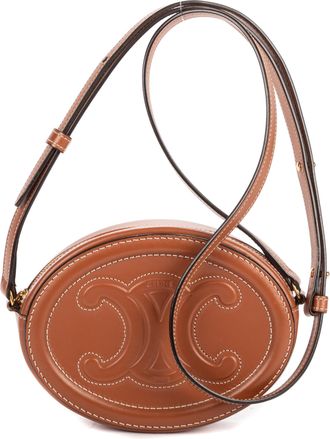 Celine Pre-owned Womens Oval Crossbody Shoulder Bag - Tan - One Size