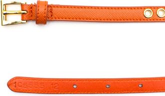 Prada Prada Skinny Eyelet-riem oranje