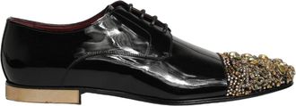Dolce & Gabbana Derby Geklede Schoenen - Heren - Nette schoenen - Zwart - 44 EU - Leer - Schoenen