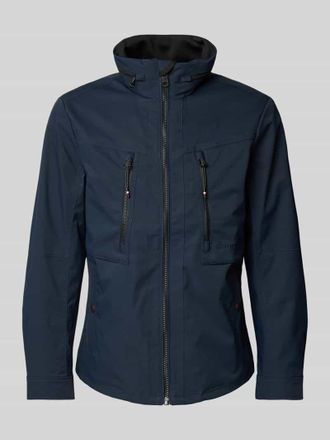 Tom Tailor Regular Fit Funktionsjacke mit wasserdichtem Material in Marine, Gr&ouml;&szlig;e XL