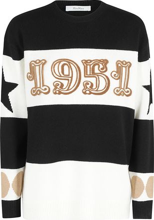 Max Mara Star Patterned Crewneck Jumper