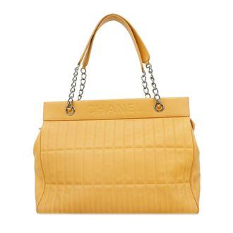 Chanel Beige Leather Tote Bag (Pre-Owned)