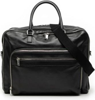 Saint Laurent Pre-owned Weekend Bags, female, Black, Size: ONE SIZE Pre-owned Vintage Satchel