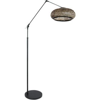 Steinhauer Steinhauer - L&aacute;mpara De Pie - Prestige Chic - Negro - Bamb&uacute; Metal