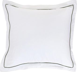 Pom Pom at Home Sheena Sateen Euro Pillow Sham in Moss at Nordstrom