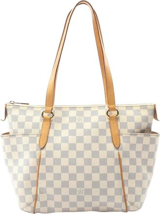Louis Vuitton Borsa tote Totally PM in tela Damier Azur 2009 - Bianco