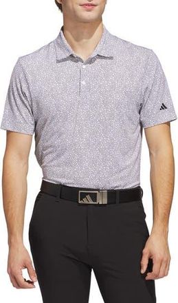 adidas Golf Ultimate Bunker Print Performance Polo in White/Black at Nordstrom Rack, Size Small