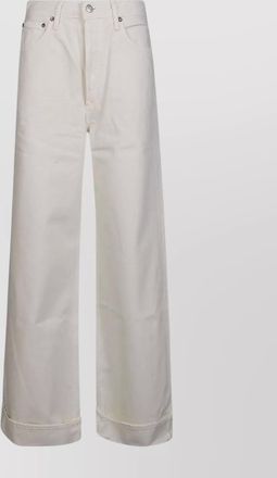 A Gold E wide leg trousers with belt loops and pockets