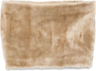 Toteme plush shearling muff scarf - Neutrals
