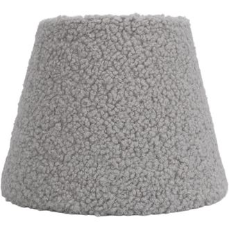 OEM Pantalla De Repuesto De Tela Afelpada, Decorativa, Suave Y C&oacute;moda, Redonda C&oacute;nica Para L&aacute;mparas De Mesa E27 E14, Gris -crezuo