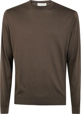 FILIPPO DE LAURENTIIS Maglione in cotone - Marrone