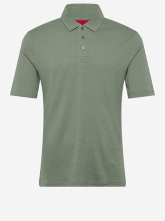 HUGO BOSS Poloshirt aus Leinenmischung