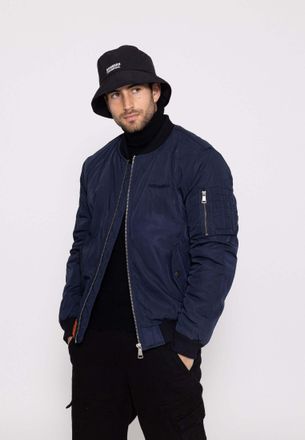 Lee Bomberjacke LEE Bombers Original Bomberjacken Original M Bomberjacke, Herren, Gr. M, blau, Obermaterial: 100% Polyester PES., Shirts Bomberjacke