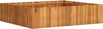 vidaXL Arriate De Madera Maciza De Acacia 100x100x25 Cm Vidaxl