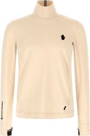 Moncler Polartec Coltrui - Heren - Truien - Beige - Maat: M Zijde