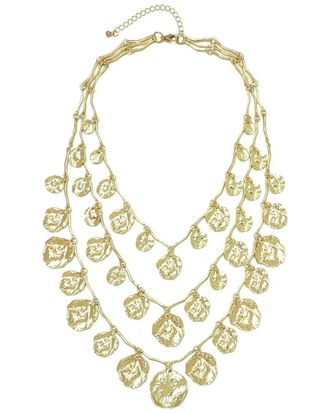 Adornia Adornia Plated Modern Bohemian Layered Necklace