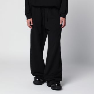 Balenciaga Pantalone jogging nero con stampa logo