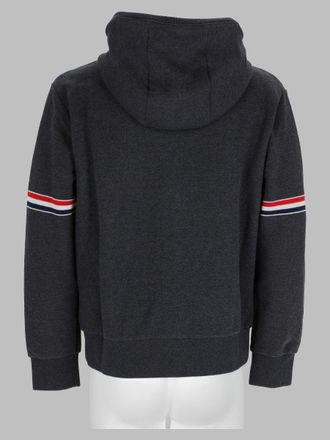 Thom Browne Cotton Piqu&eacute; Hoodie - Gray