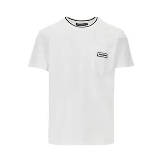 Dolce & Gabbana T-shirt with pocket and logo patch Man 48