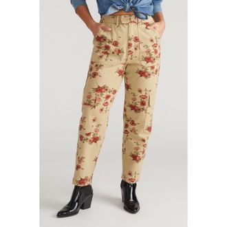 Universal Standard Karlee High Waist Stretch Cargo Pants in Wild Flower Bouquet at Nordstrom, Size 4Xl