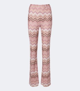 Missoni Zigzag high-rise flared pants