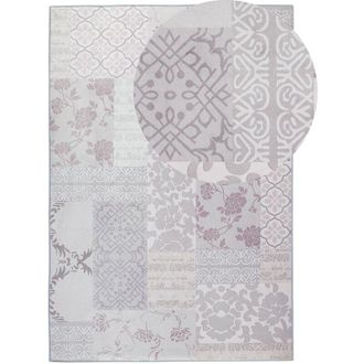 Beliani Beliani - Modern Living Room Area Rug Flower Pattern 160x230 cm Multicolour Ballica