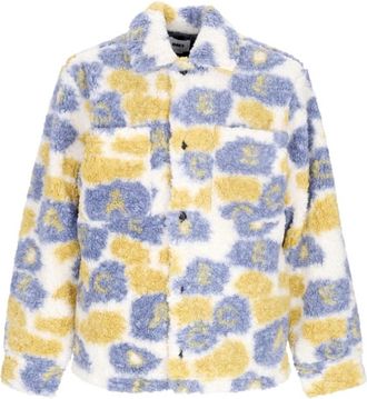Obey Faux Fur Shearling Jassen - Heren - Jassen - Blauw - XL - Jassen