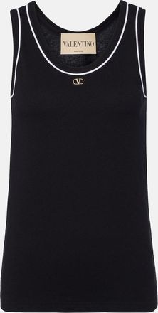 Valentino VLogo cotton jersey tank top