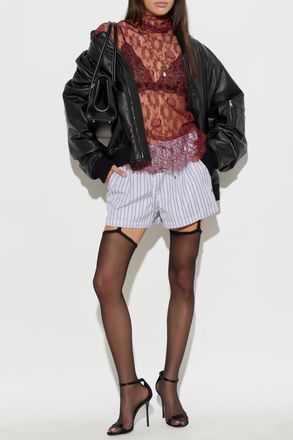 Dolce & Gabbana Ribbed Shorts, Womens, Blue