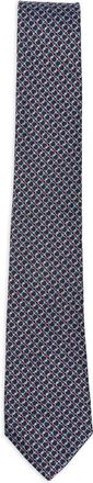 Ferragamo Gancini-pattern Silk Tie