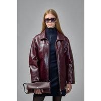 Courr&egrave;ges Shiny Bomber Jacket Belted Waist