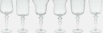BITOSSI HOME Set of 6 wine glasses