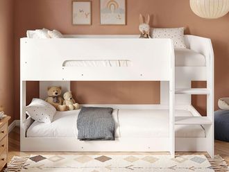 Flair Mystic Low Pod Bunk Bed in White | Size: Single