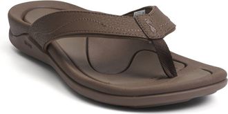 Strive Footwear Wave Waterproof Flip Flop in Chocolate at Nordstrom, Size 8.5